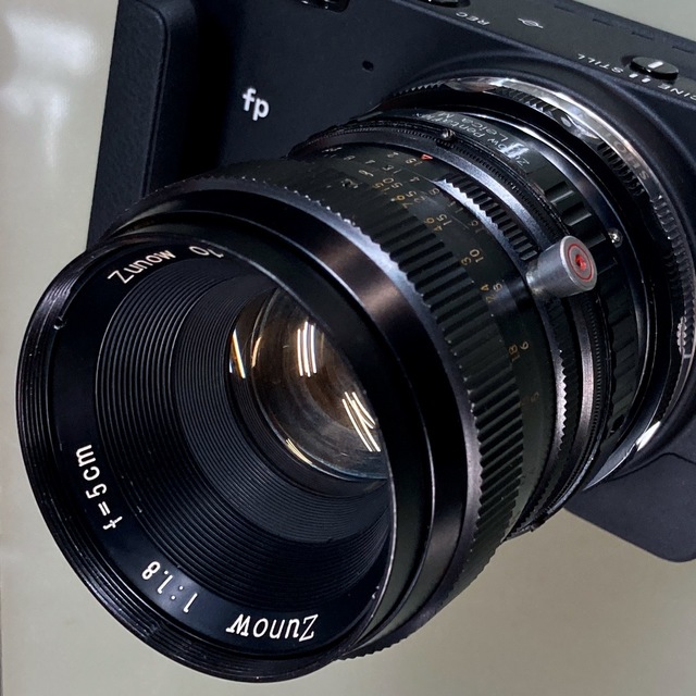 Zunow カメラ用レンズ 未使用品F＝38mm 無知の為Xマウントにします ...
